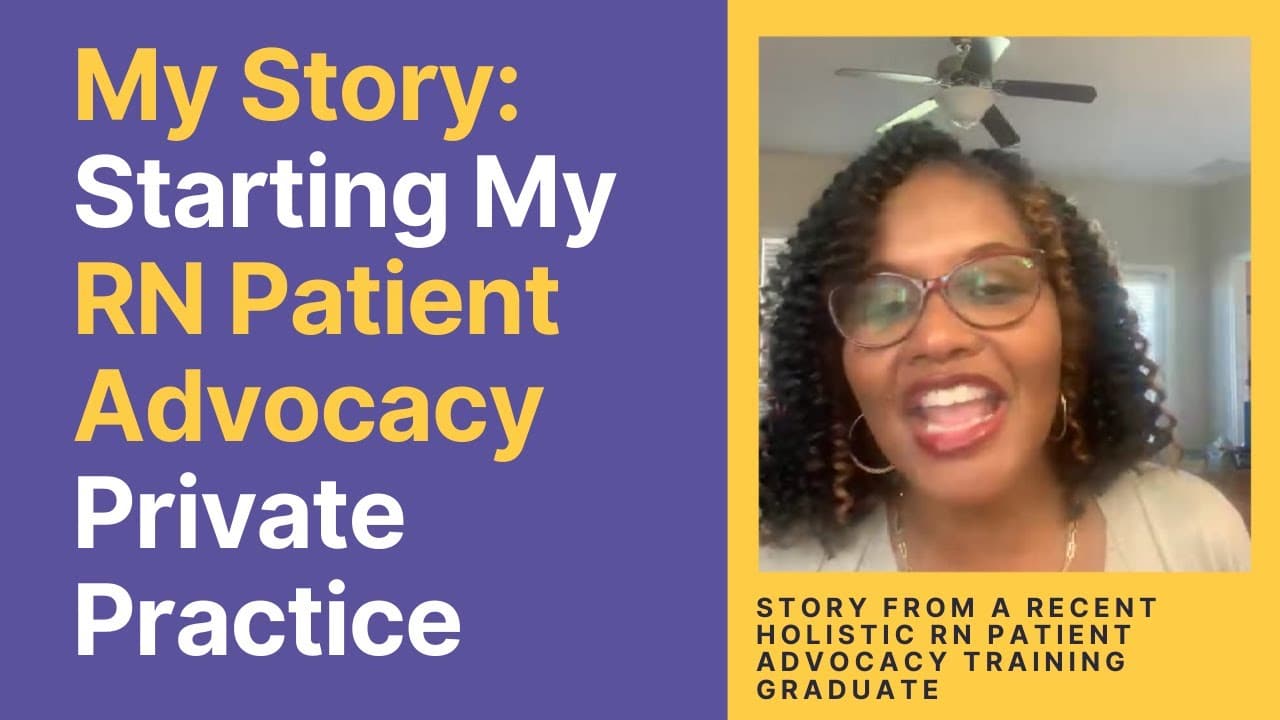 Holistic RN Patient Advocacy Training Success Story from Gina How to Start a RN Private Practice